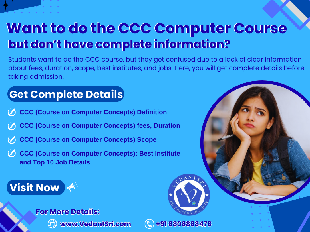 CCC Computer Course in Varanasi – Duration, Fees, Best Syllabus, Scope, Institute and Top 10 Jobs